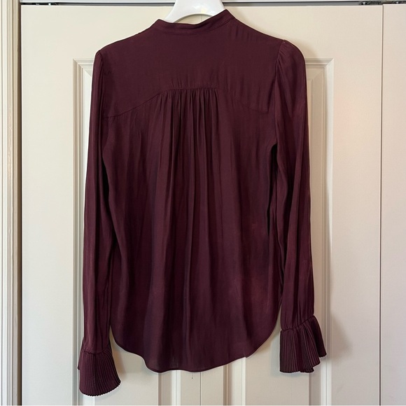 Free People women’s burgundy blouse. Size small. - Picture 7 of 7